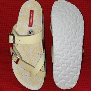 Butter Yellow Floral Melody Sandal